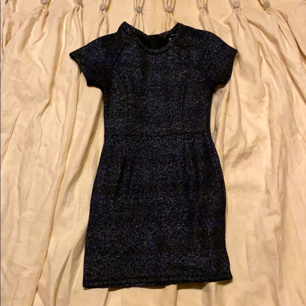 Aqua super fun black grey dress
